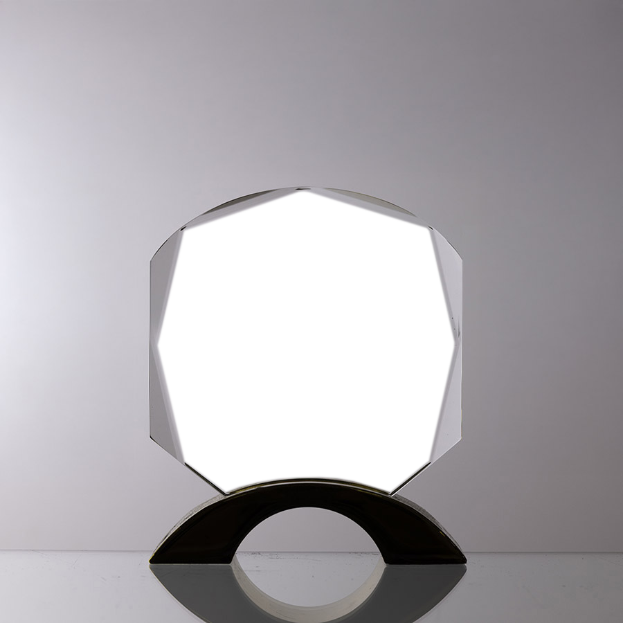 Jeweled Crystal on Metal Base