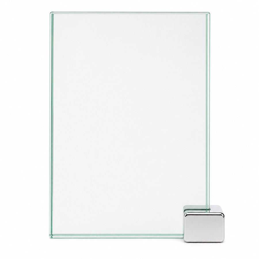 Jade Glass with Chrome Holder