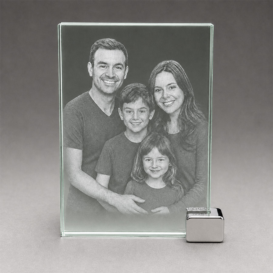 Jade Glass with Chrome Holder