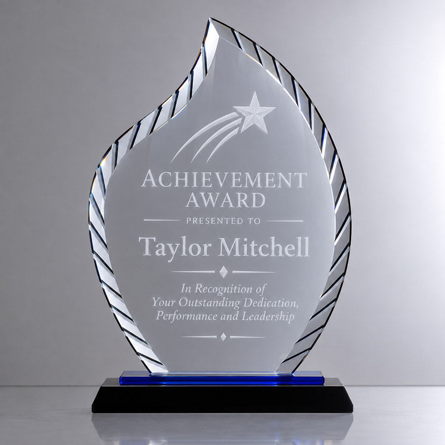 Blue Accent Flame Award