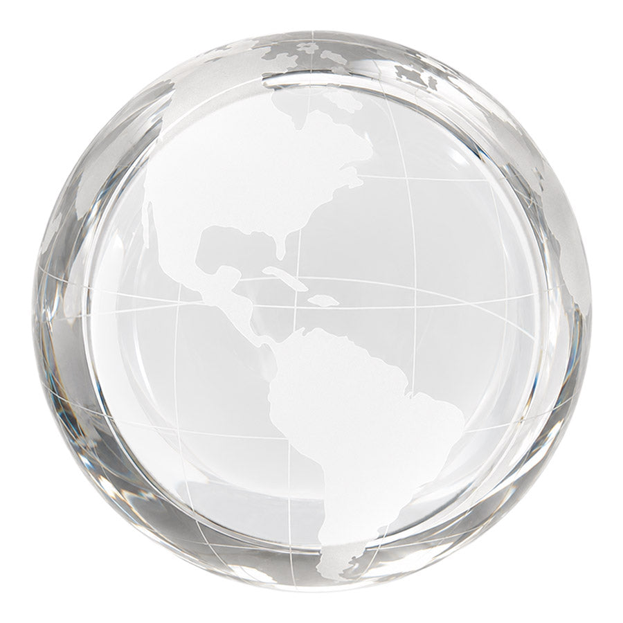Crystal Globe Paperweight