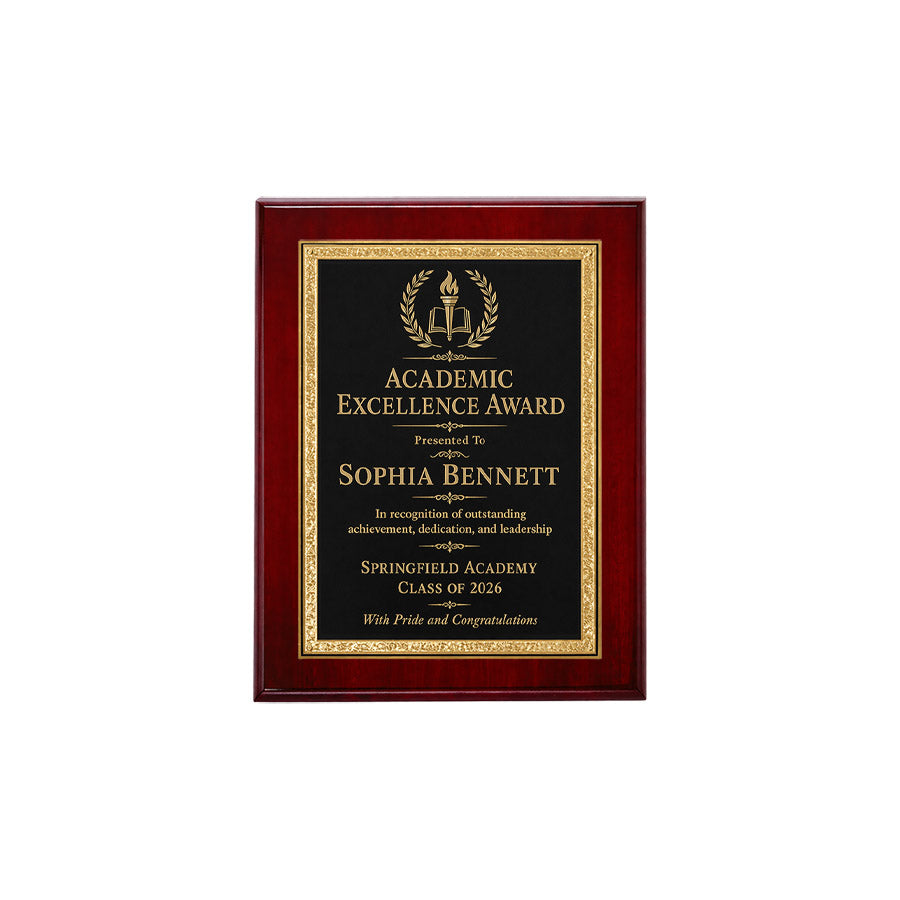 Rosewood Florentine Plaque