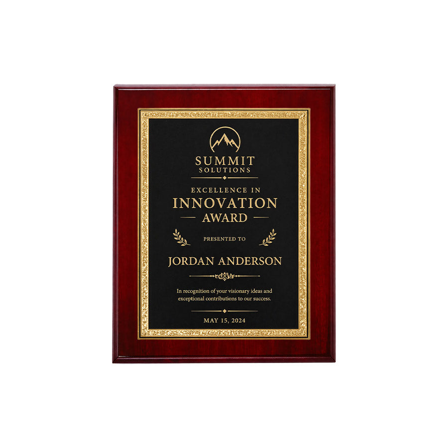 Rosewood Florentine Plaque