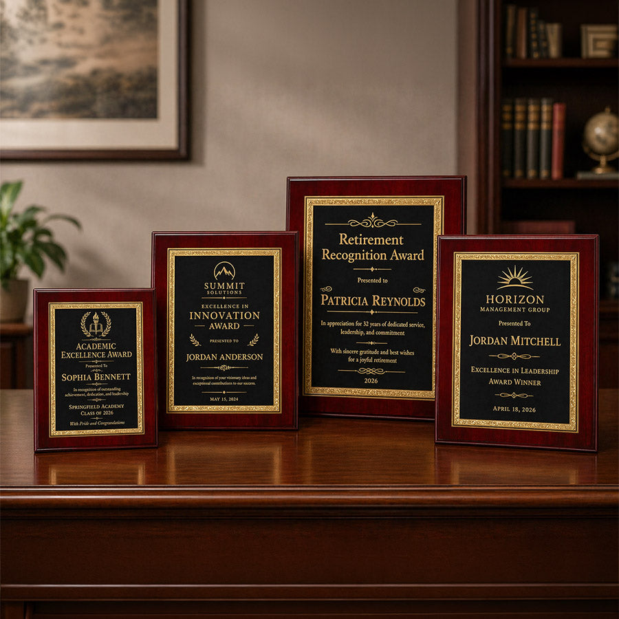 Rosewood Florentine Plaque