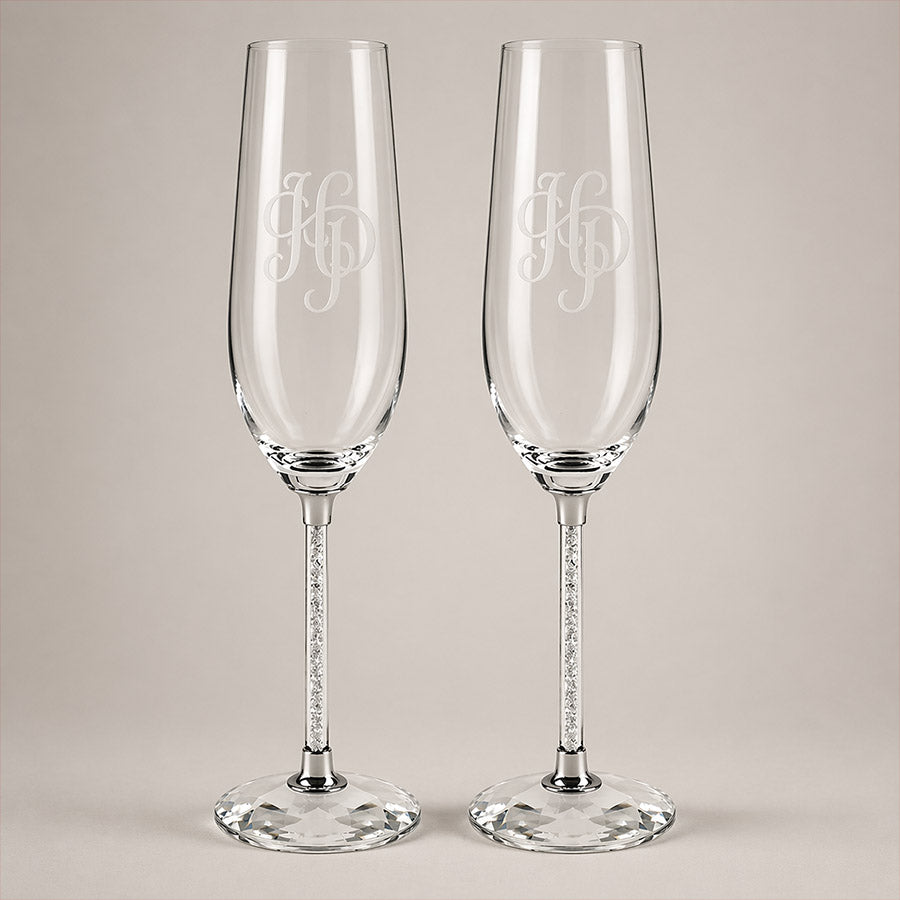 Glitter Champagne Flutes
