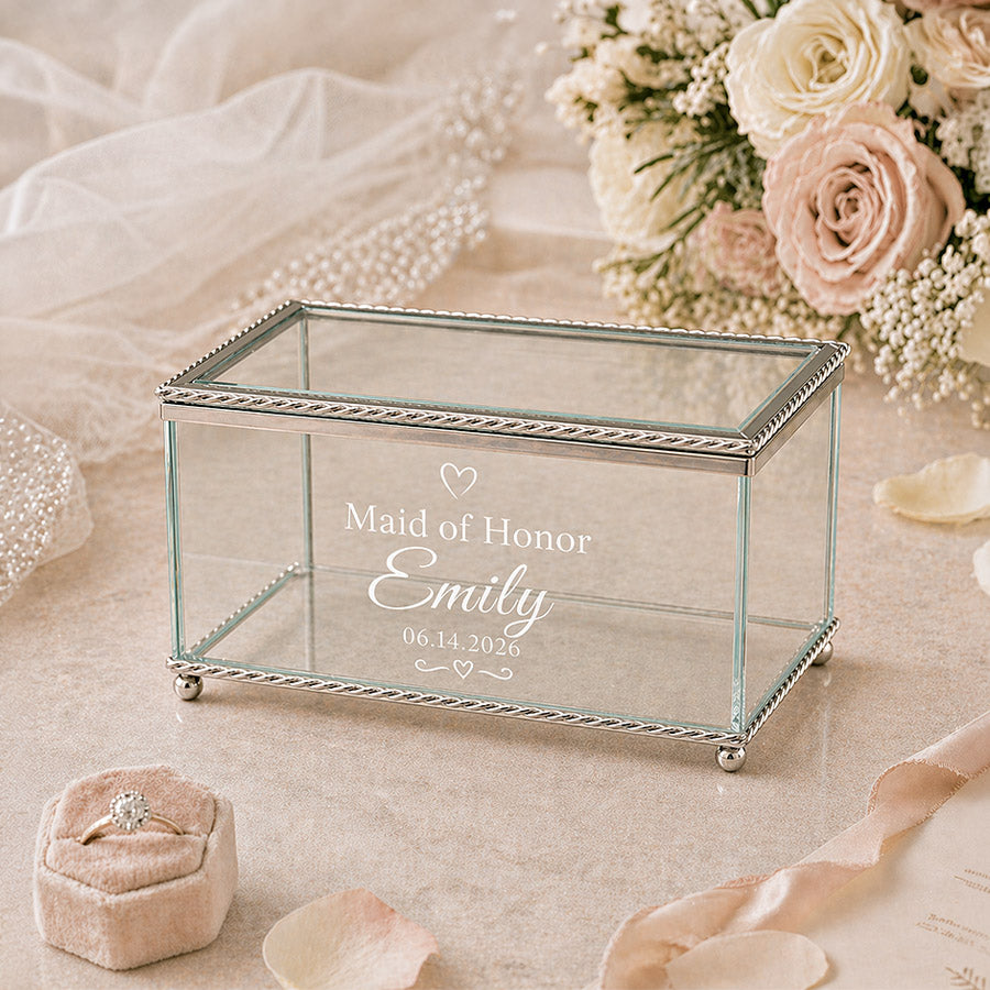 Glass Jewelry Box