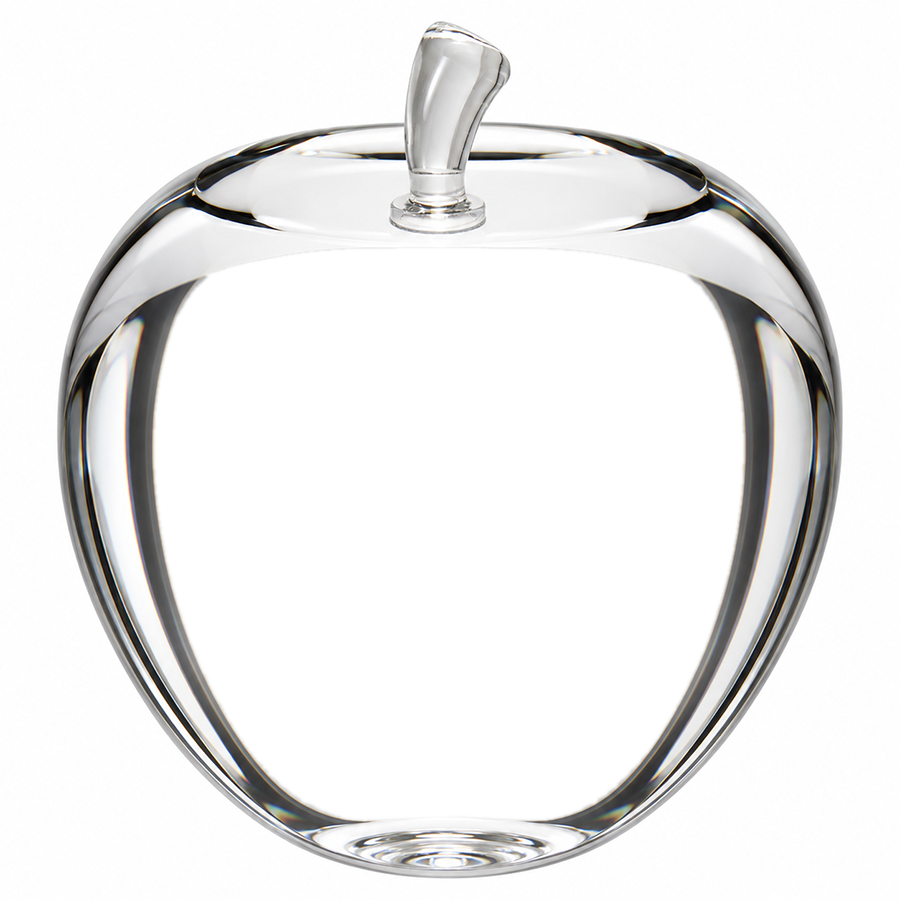 Crystal Apple Paperweight