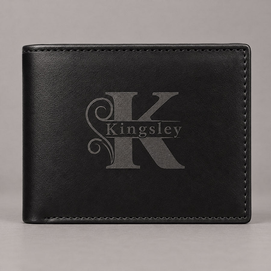 Heritage Personalized Leather Bifold Wallet