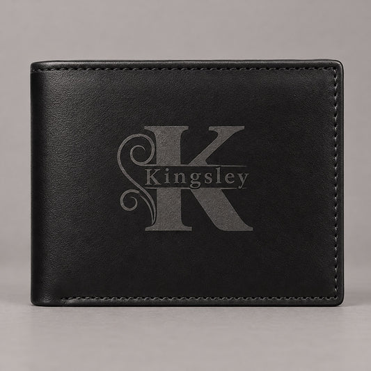 Heritage Personalized Leather Bifold Wallet