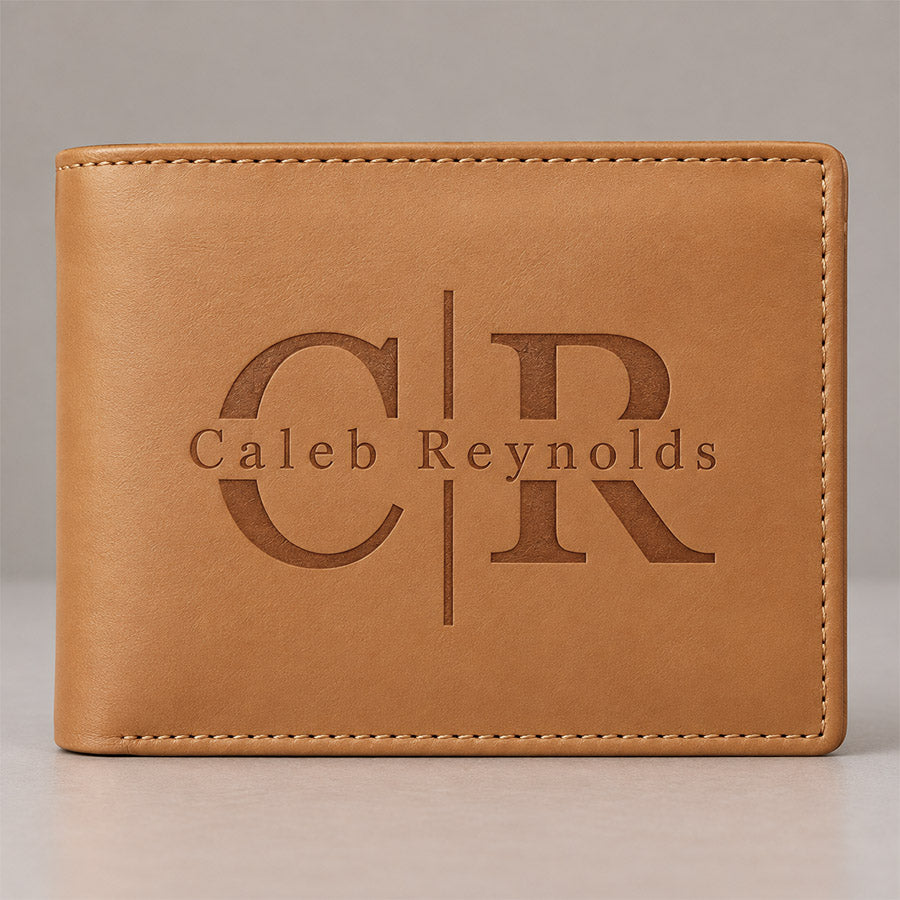 Heritage Personalized Leather Bifold Wallet