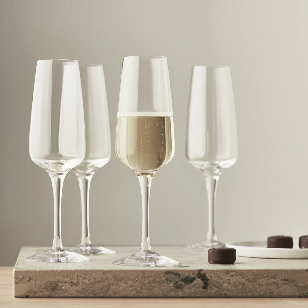 Orrefors Pulse Champagne Flutes