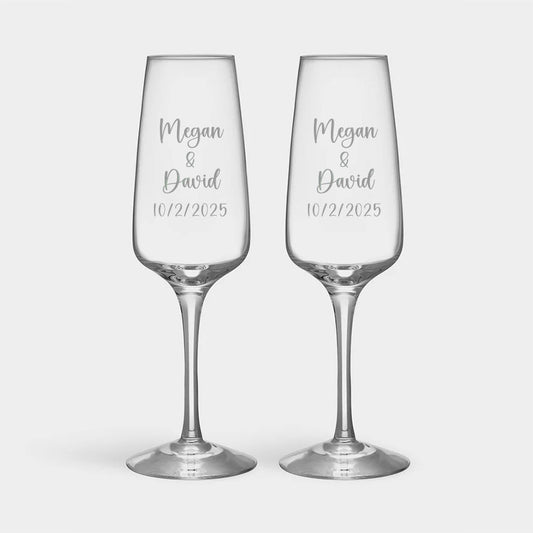 Orrefors Pulse Champagne Flutes