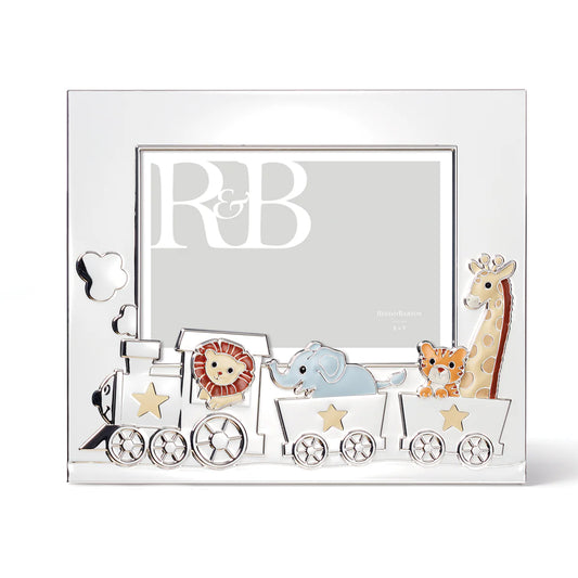 Animal Train Silverplate Frame