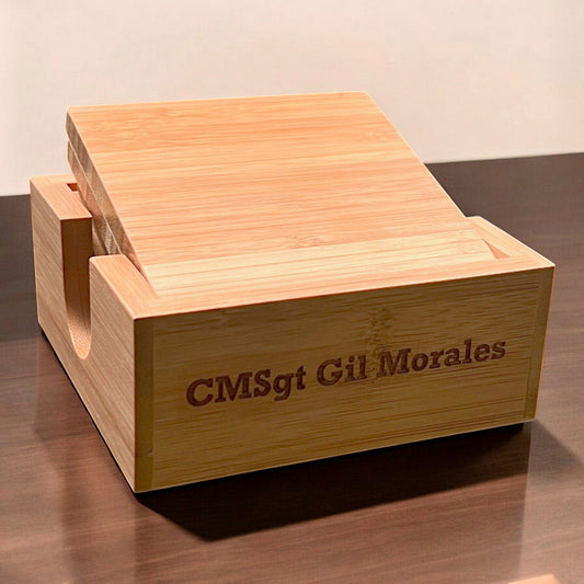 Bamboo Coaster Set