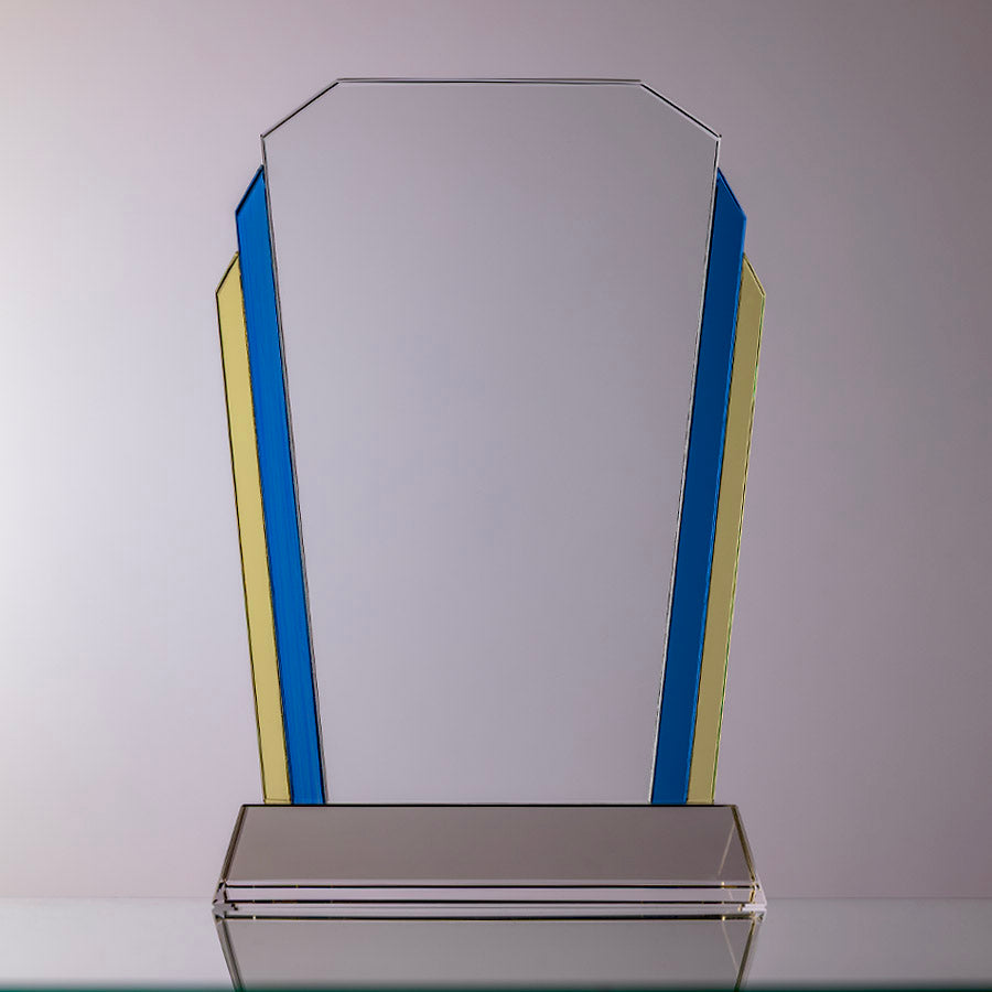 Blue & Yellow Edge Crystal